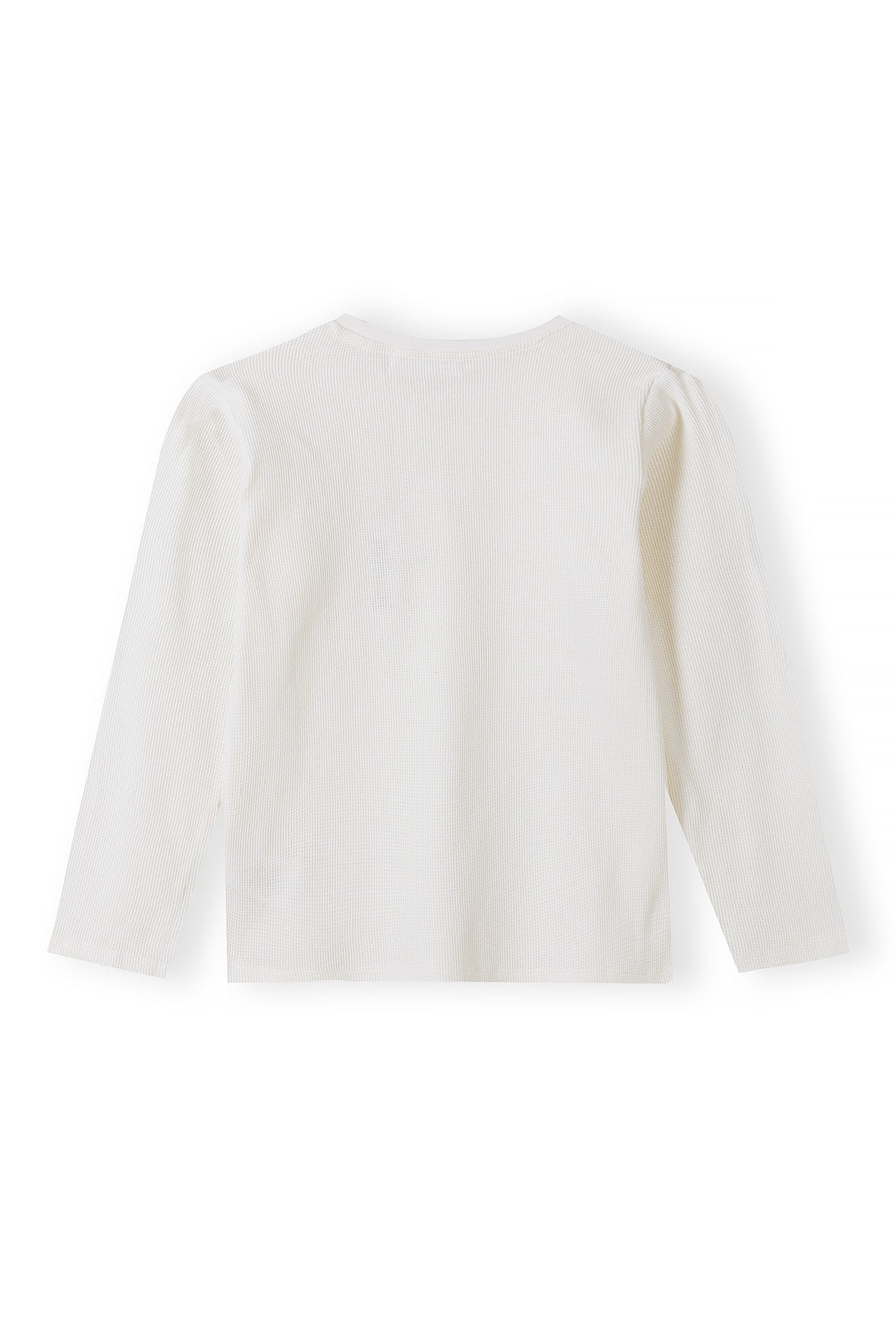 Boys Long Sleeve White Henley T-shirt