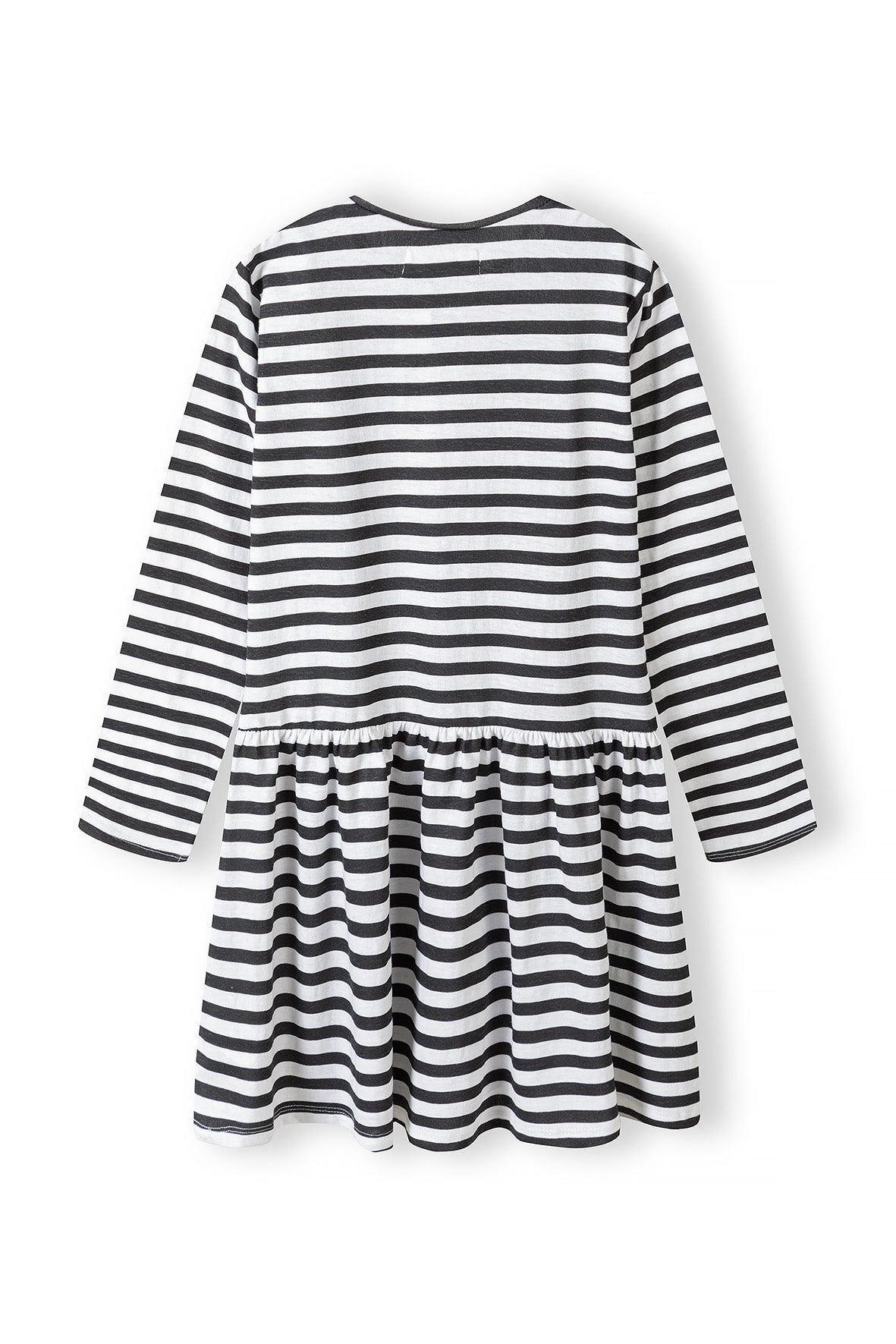 Girls Heart Printed Long Sleeve Stripes Dress