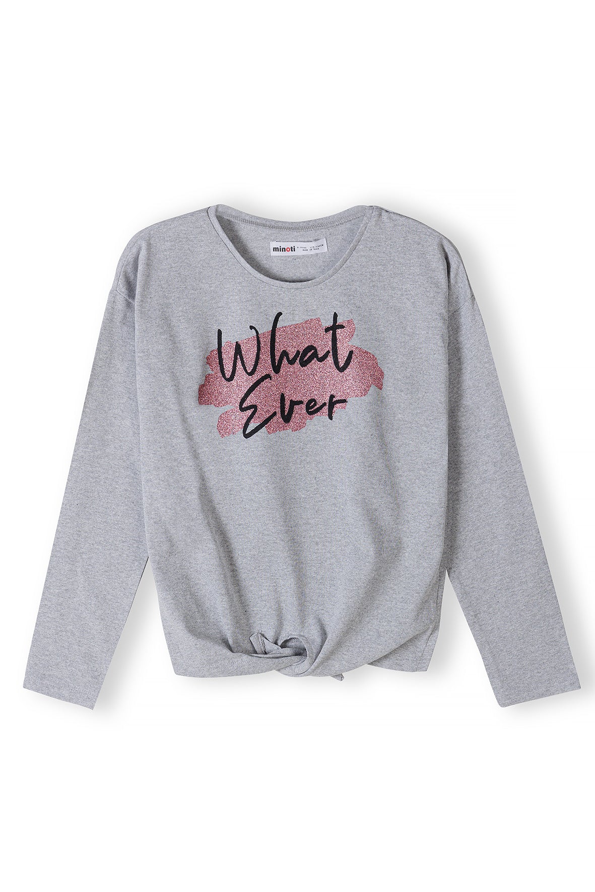 Girls Long Sleeved Knot Tie T-shirt
