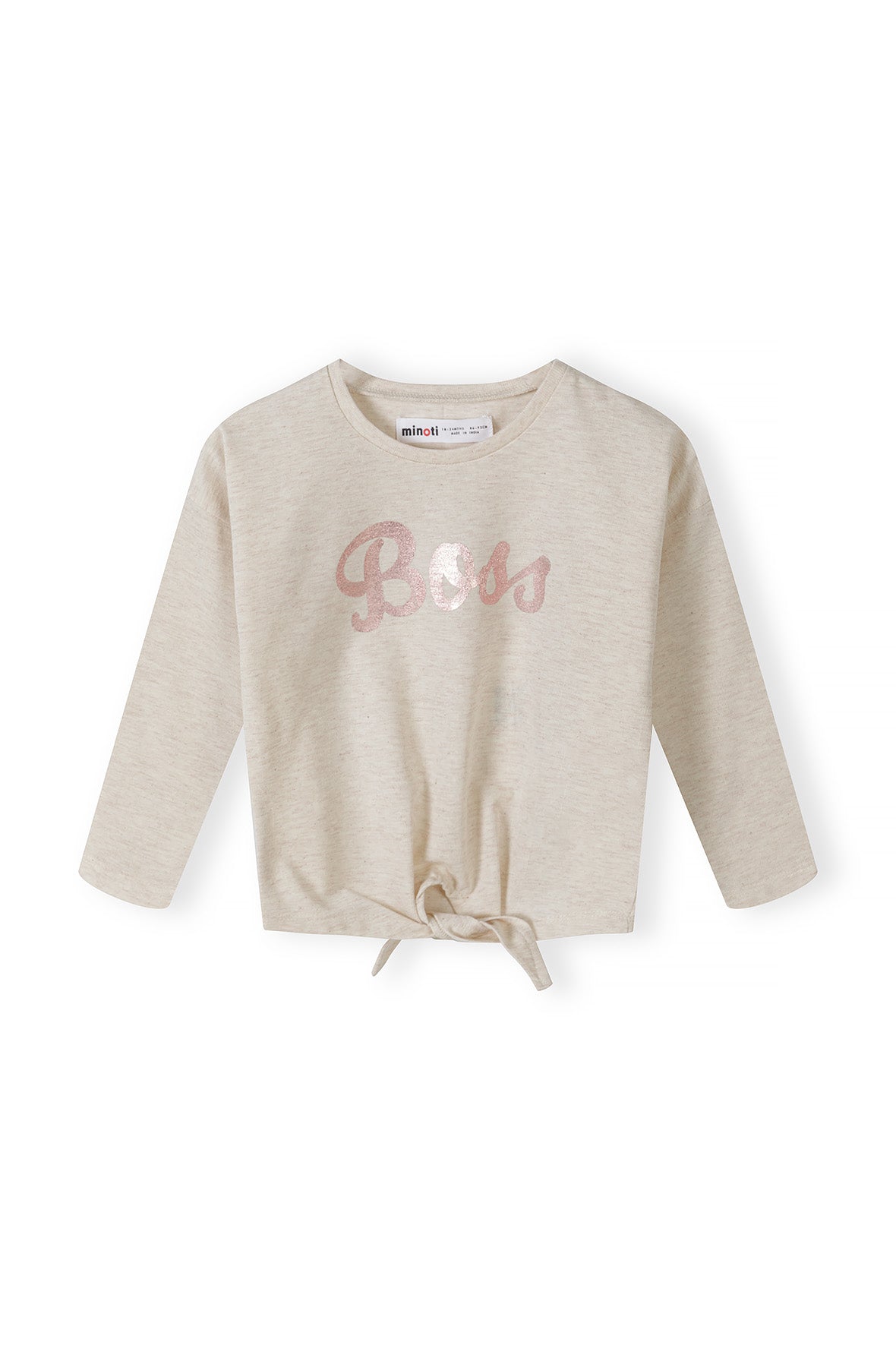 Girls Long Sleeved Knot Tie T-shirt