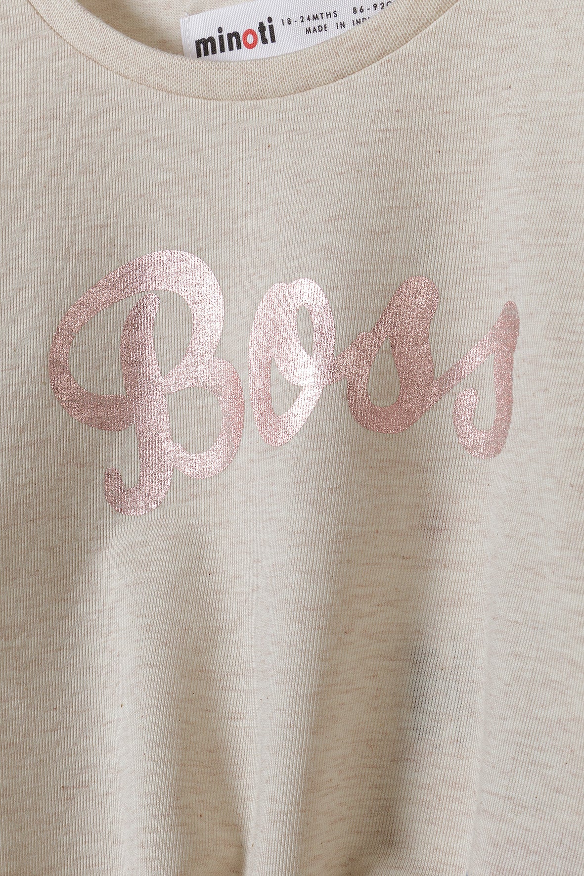 Girls Long Sleeved Knot Tie T-shirt