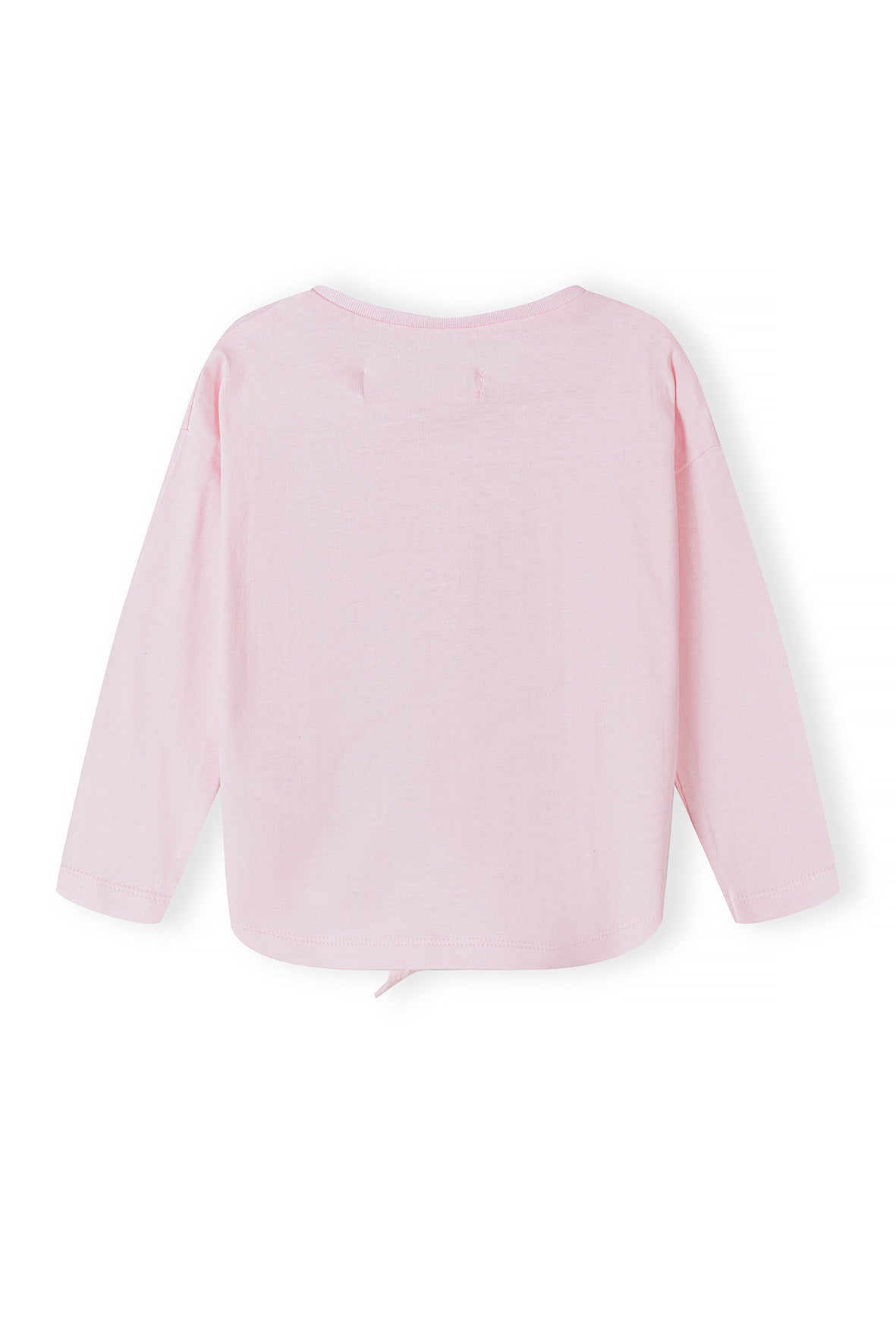 Girls Long Sleeved Knot Tie Pink T-shirt