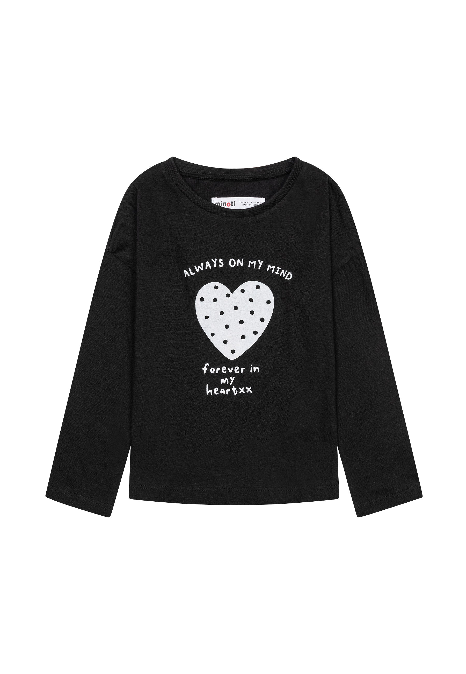 Girls Always On My Mind Graphic Printed Long Sleeve T-shirt