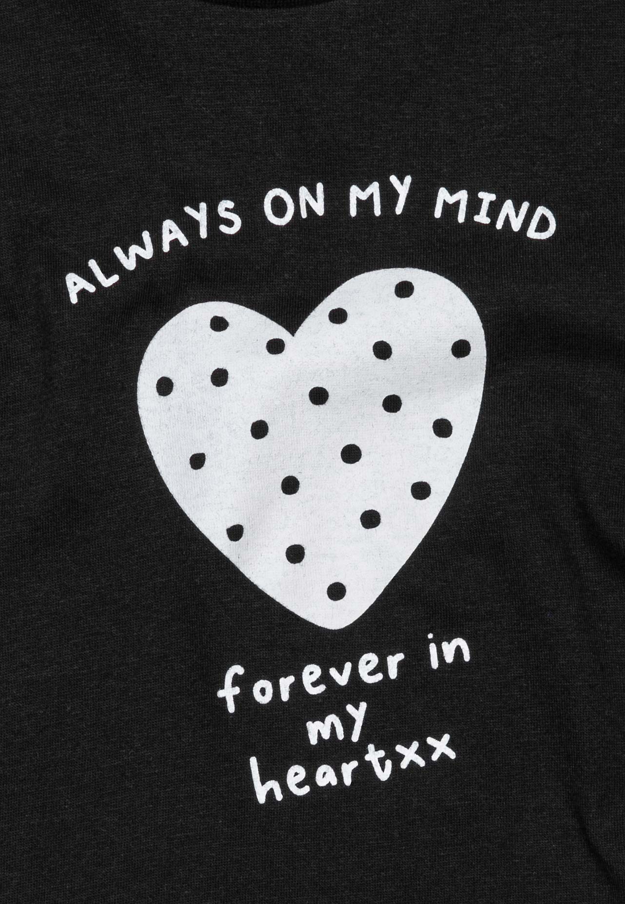 Girls Always On My Mind Graphic Printed Long Sleeve T-shirt