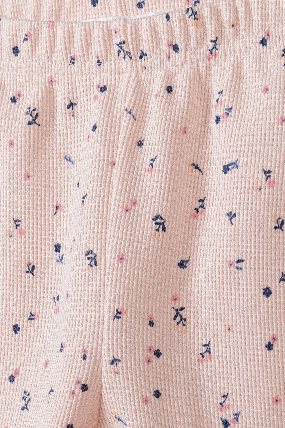 Girls Waffle Pink AOP Legging