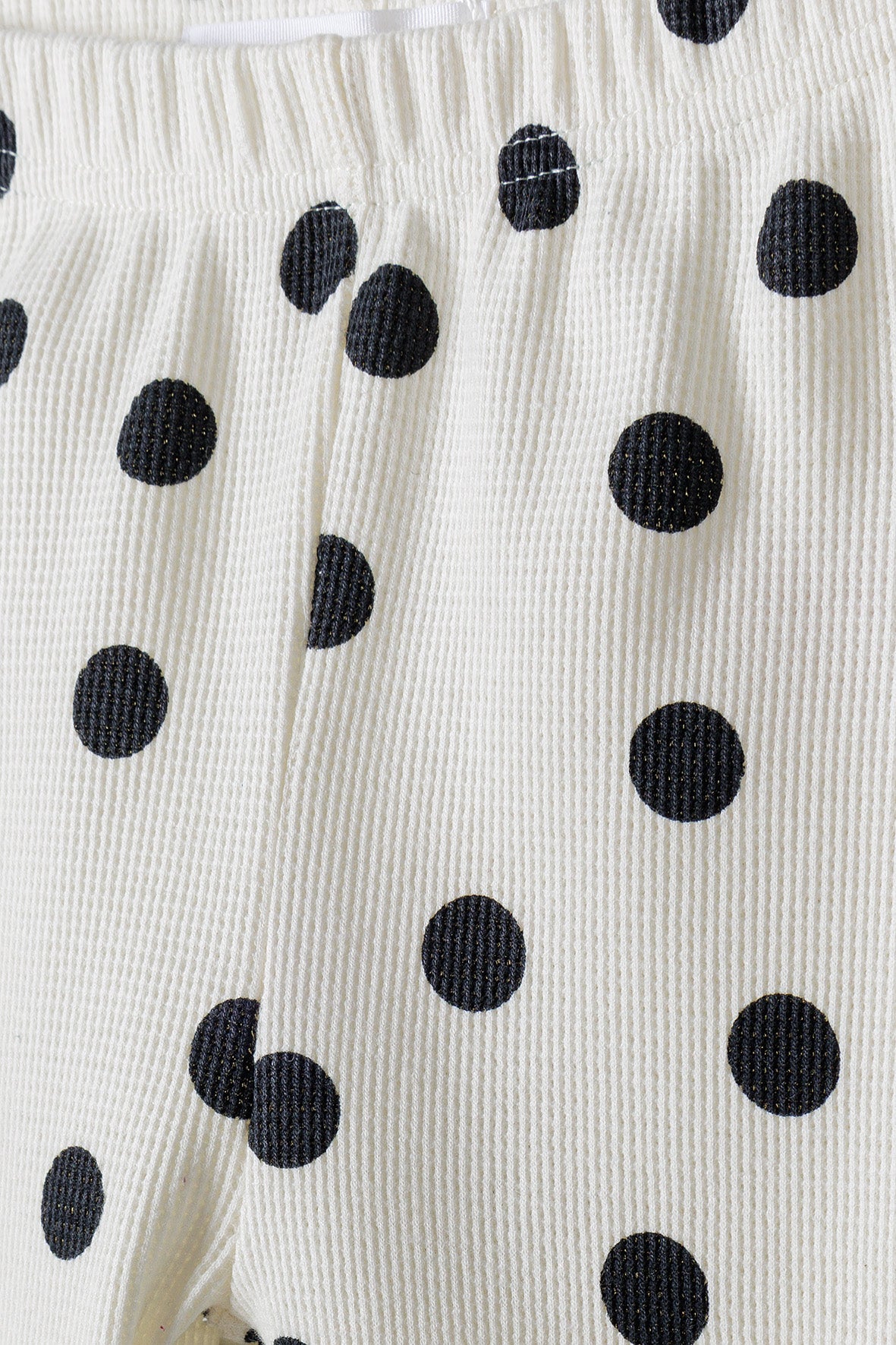 Girls Waffle Cream AOP Legging