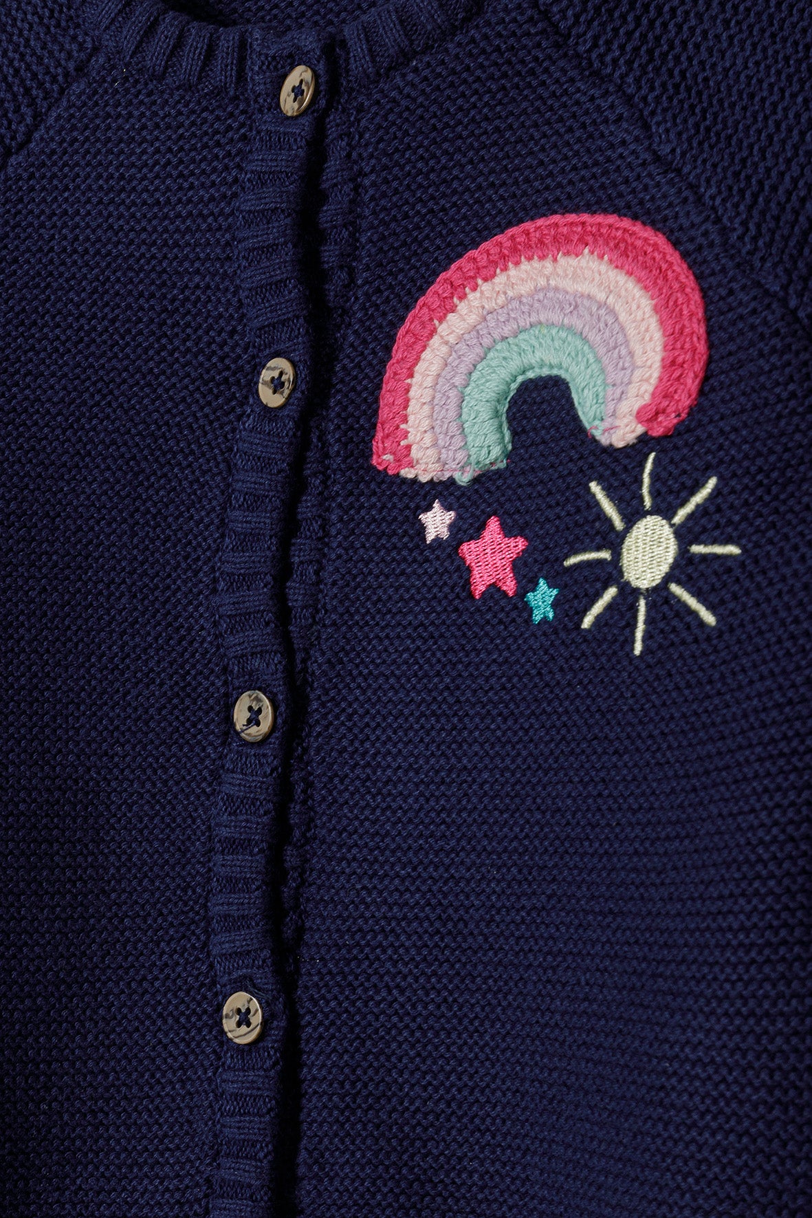 Girls Chunky Knitted Cardigan
