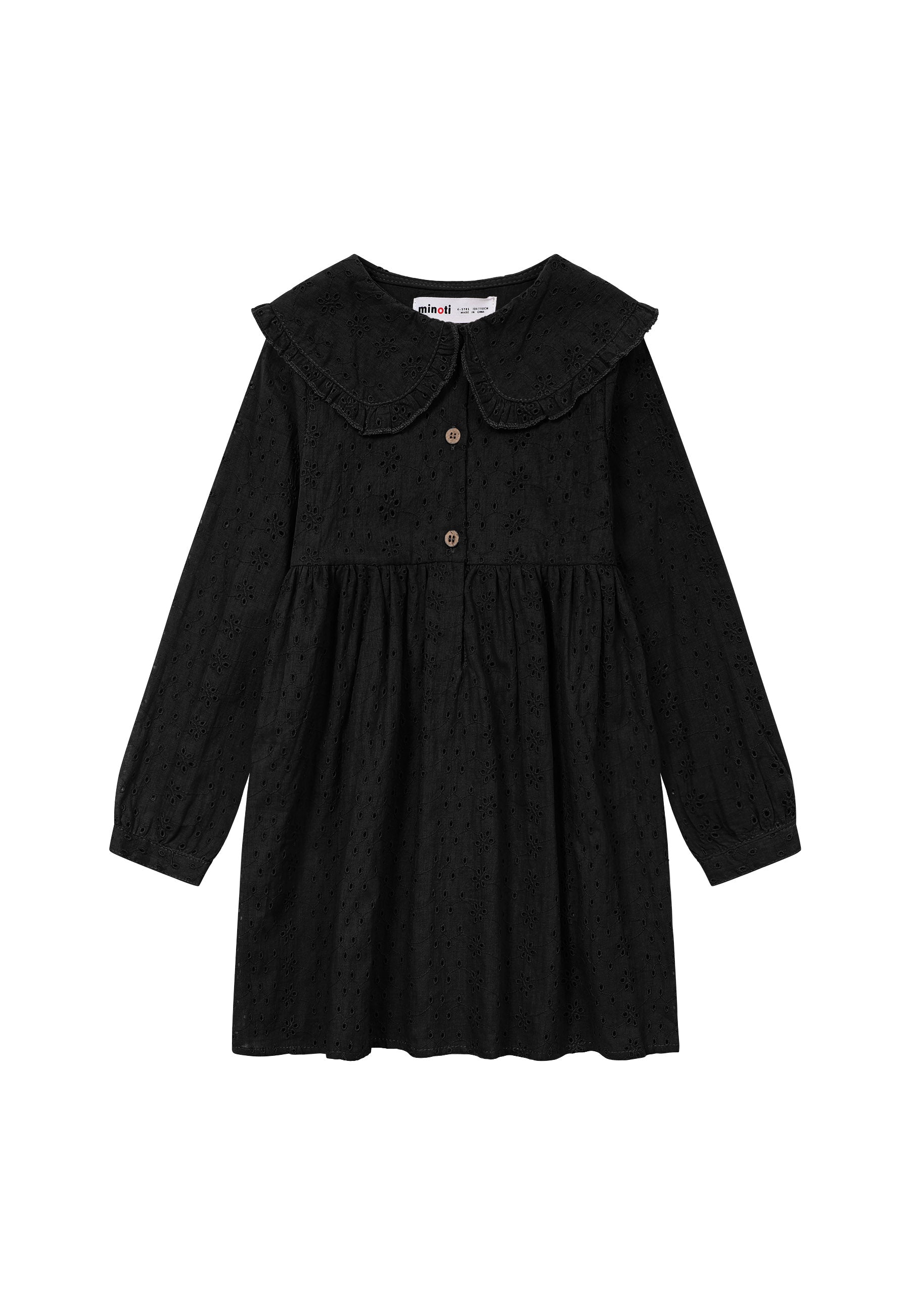 Girls Boderie Dress with Collar
