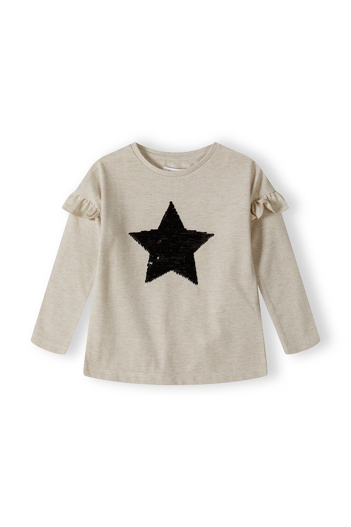 Girls Reverse Sequin Long Sleeve T-Shirt