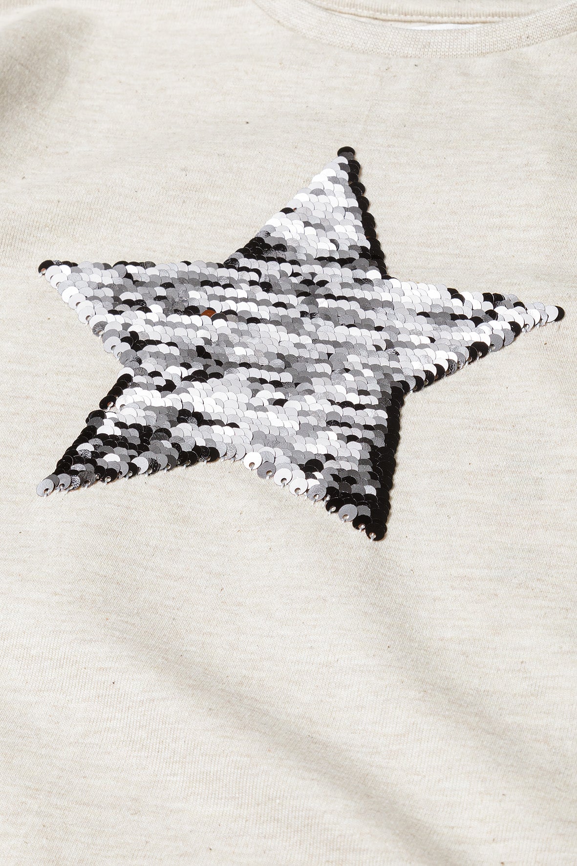 Girls Reverse Sequin Long Sleeve T-Shirt