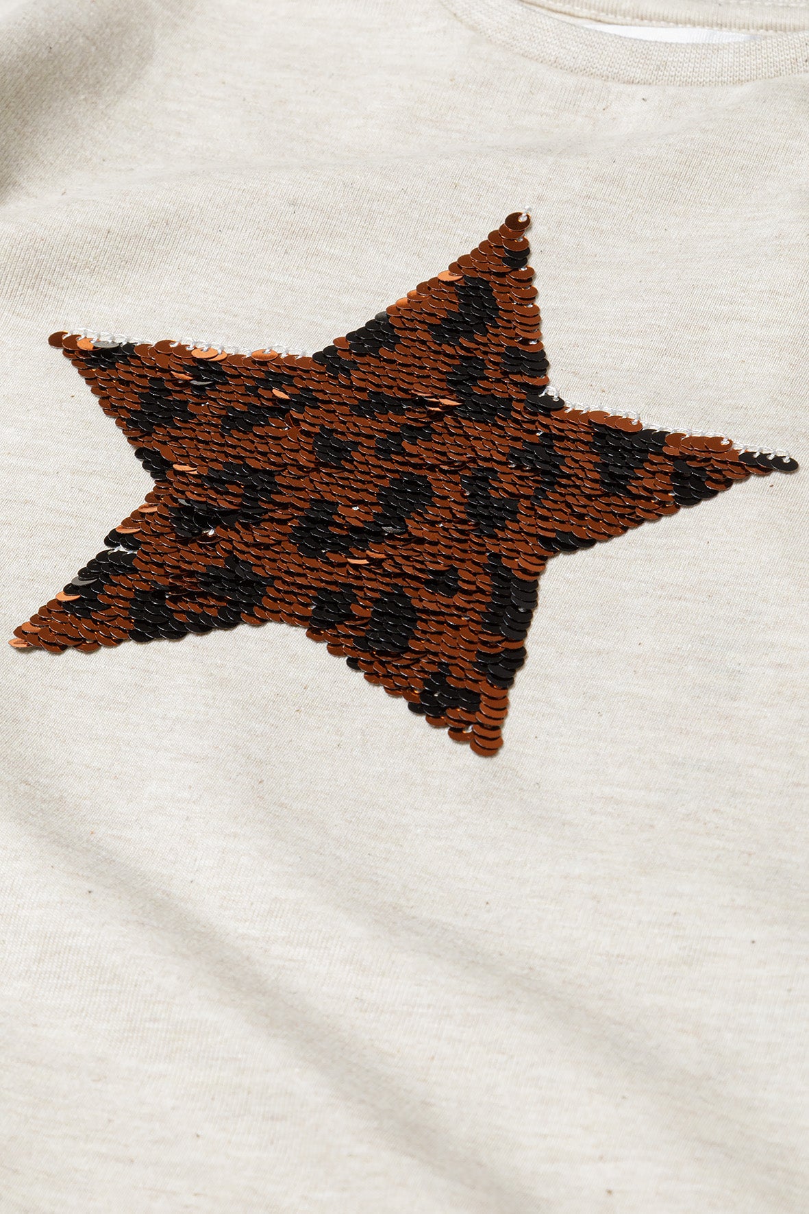 Girls Reverse Sequin Long Sleeve T-Shirt