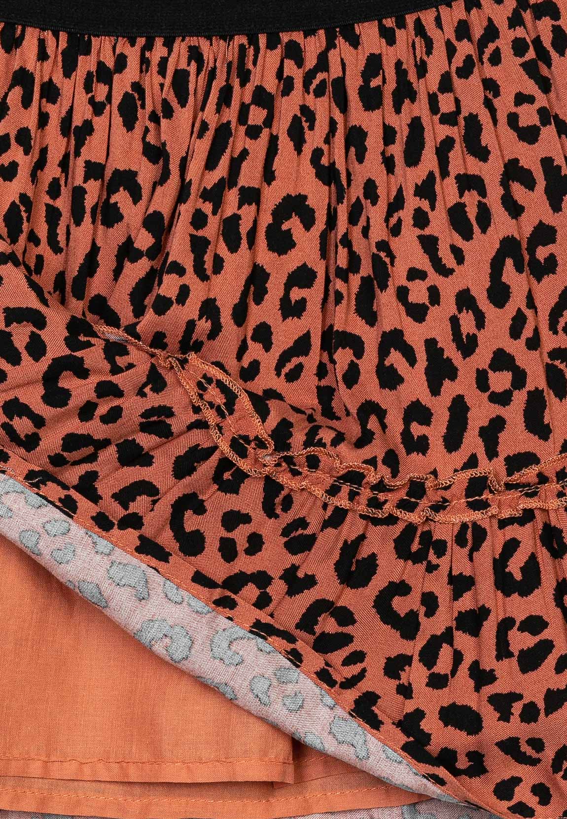 Girls AOP Leopard Printed Dress