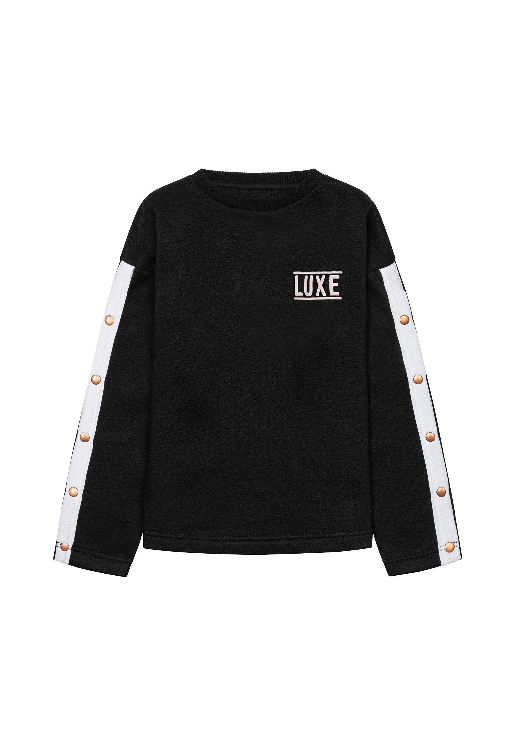 Fleece Top With Mock Popper