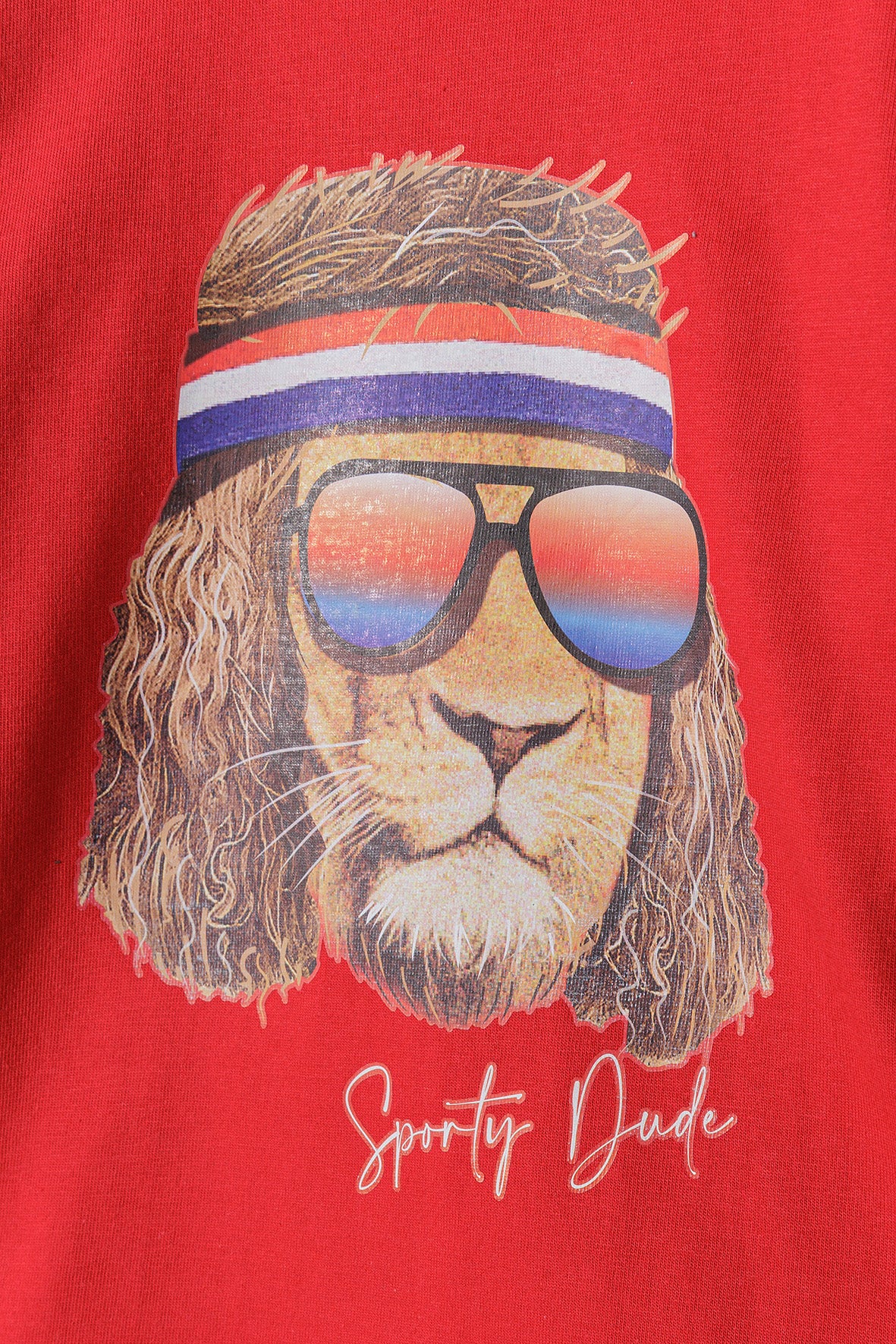 SPORTY DUDE Long Sleeve Red T-shirt