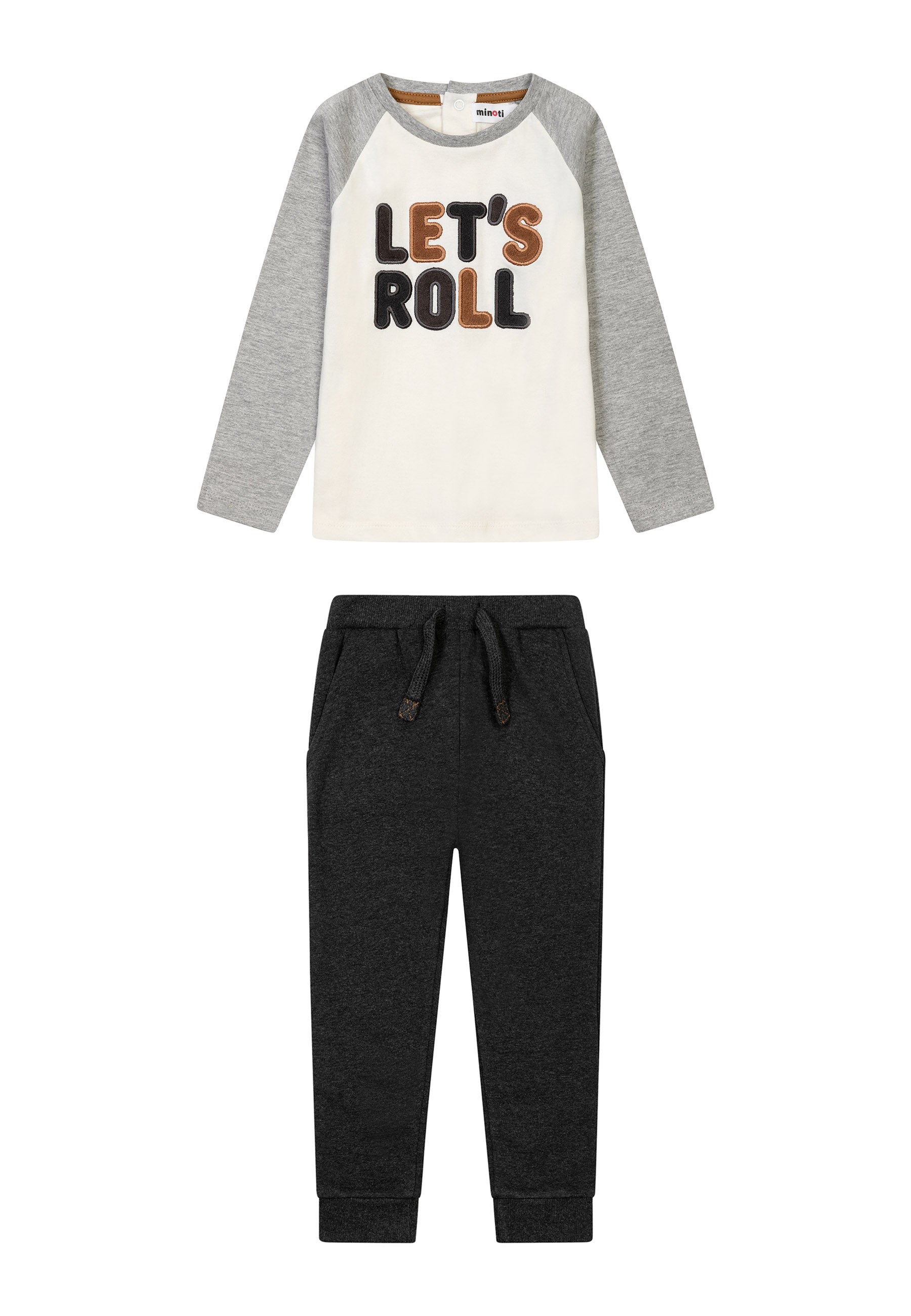 Boys 2PC Long Sleeve Top & Fleece Jogpant
