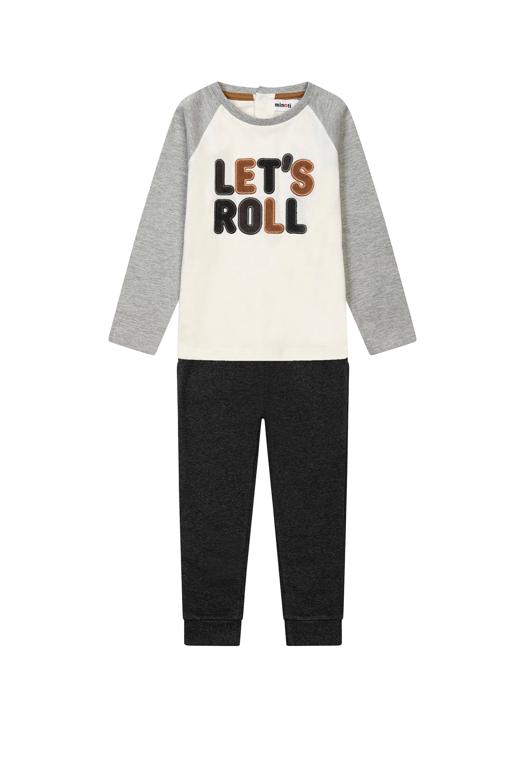 Boys 2PC Long Sleeve Top & Fleece Jogpant