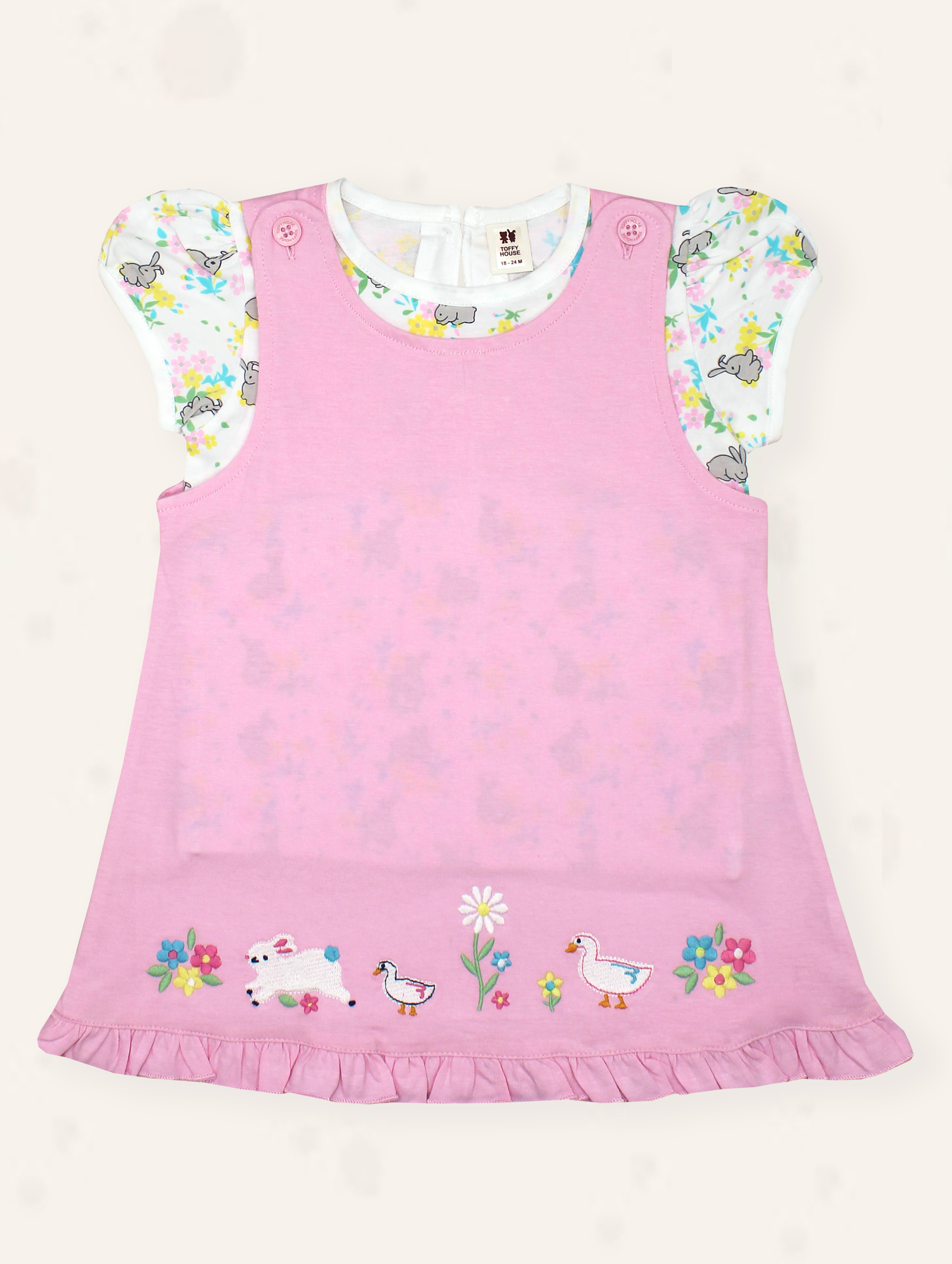 Pastel Farmyard Knitted Dress