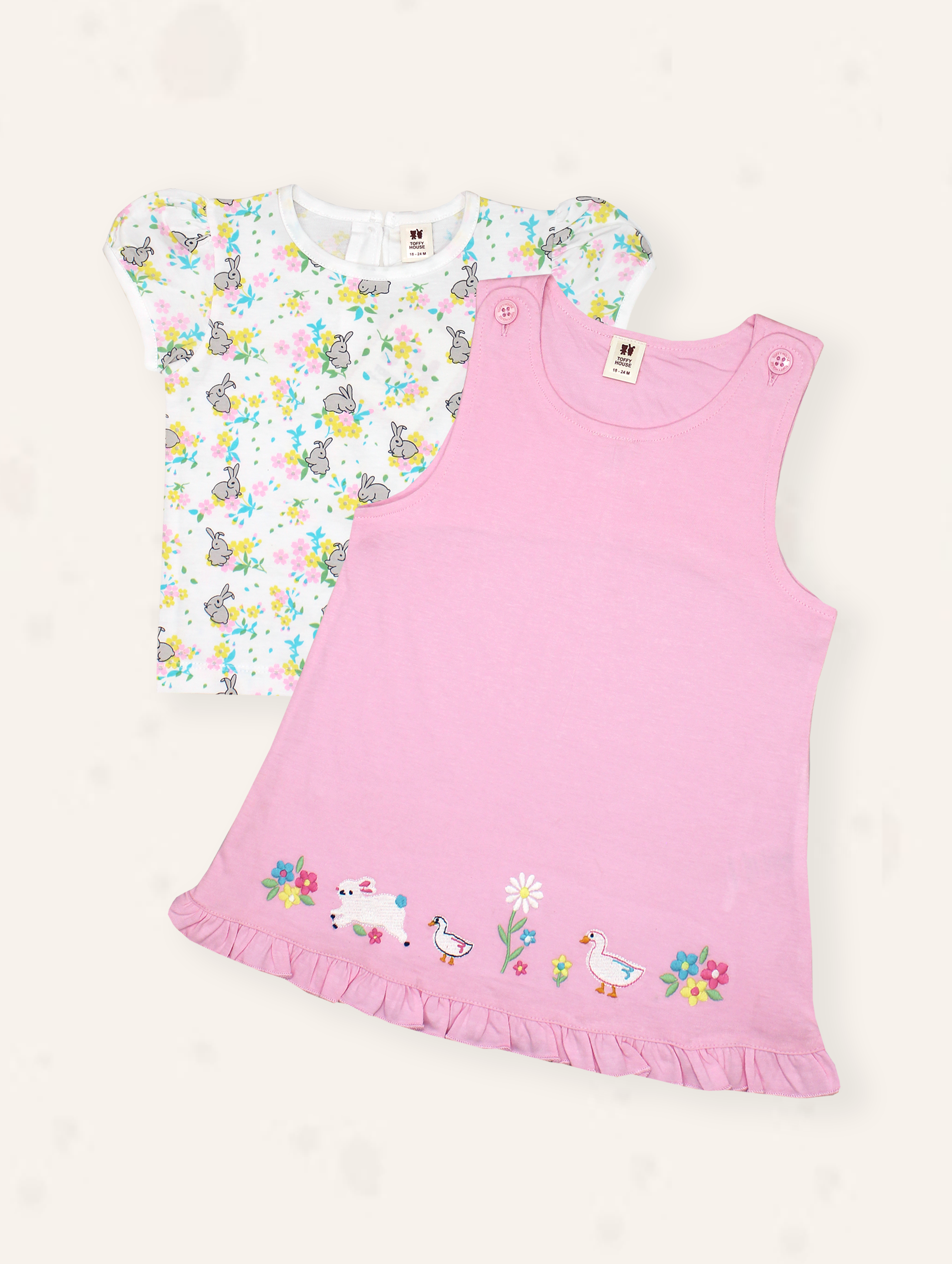 Pastel Farmyard Knitted Dress