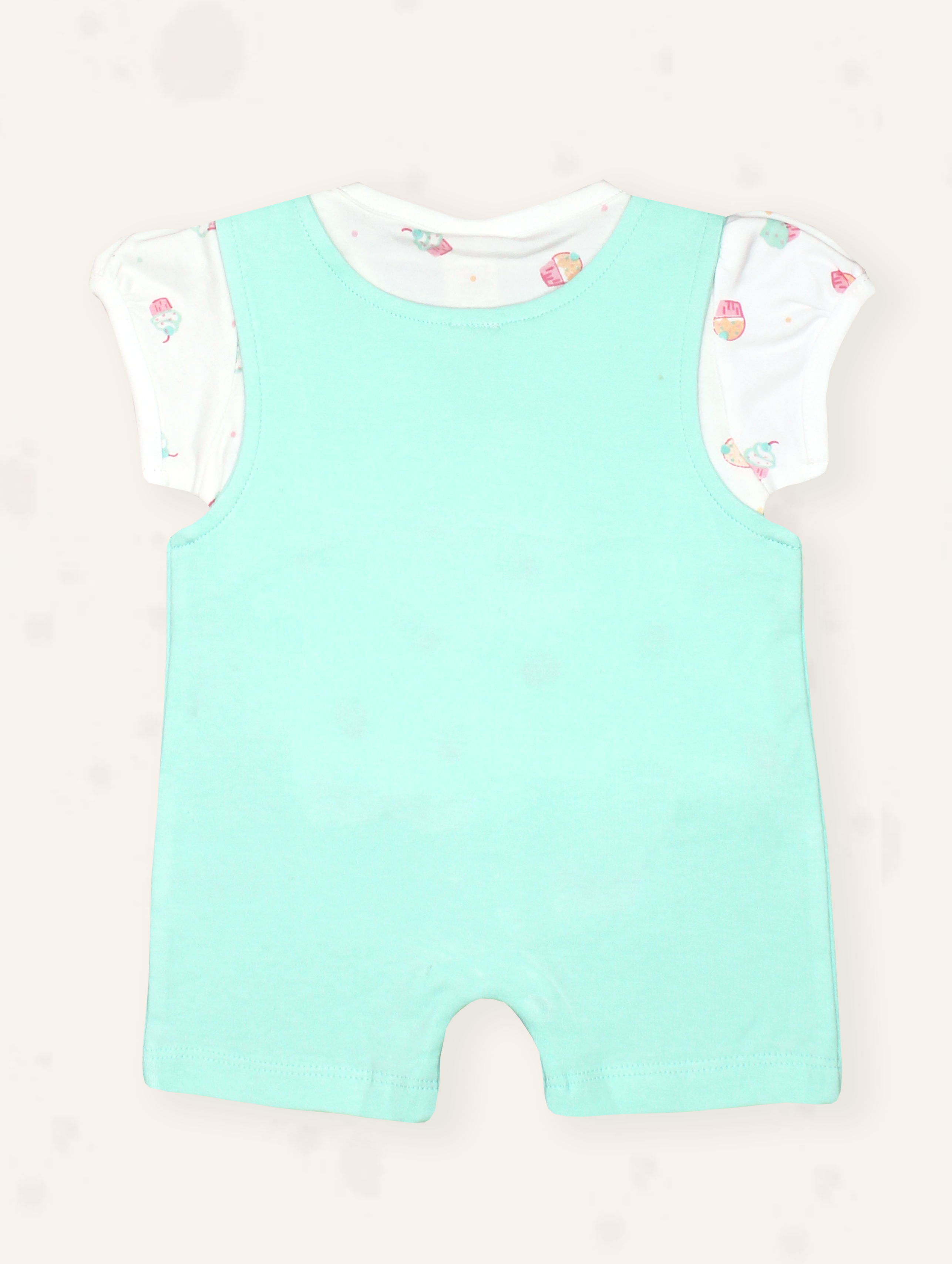 Mint Cupcake Romper Set