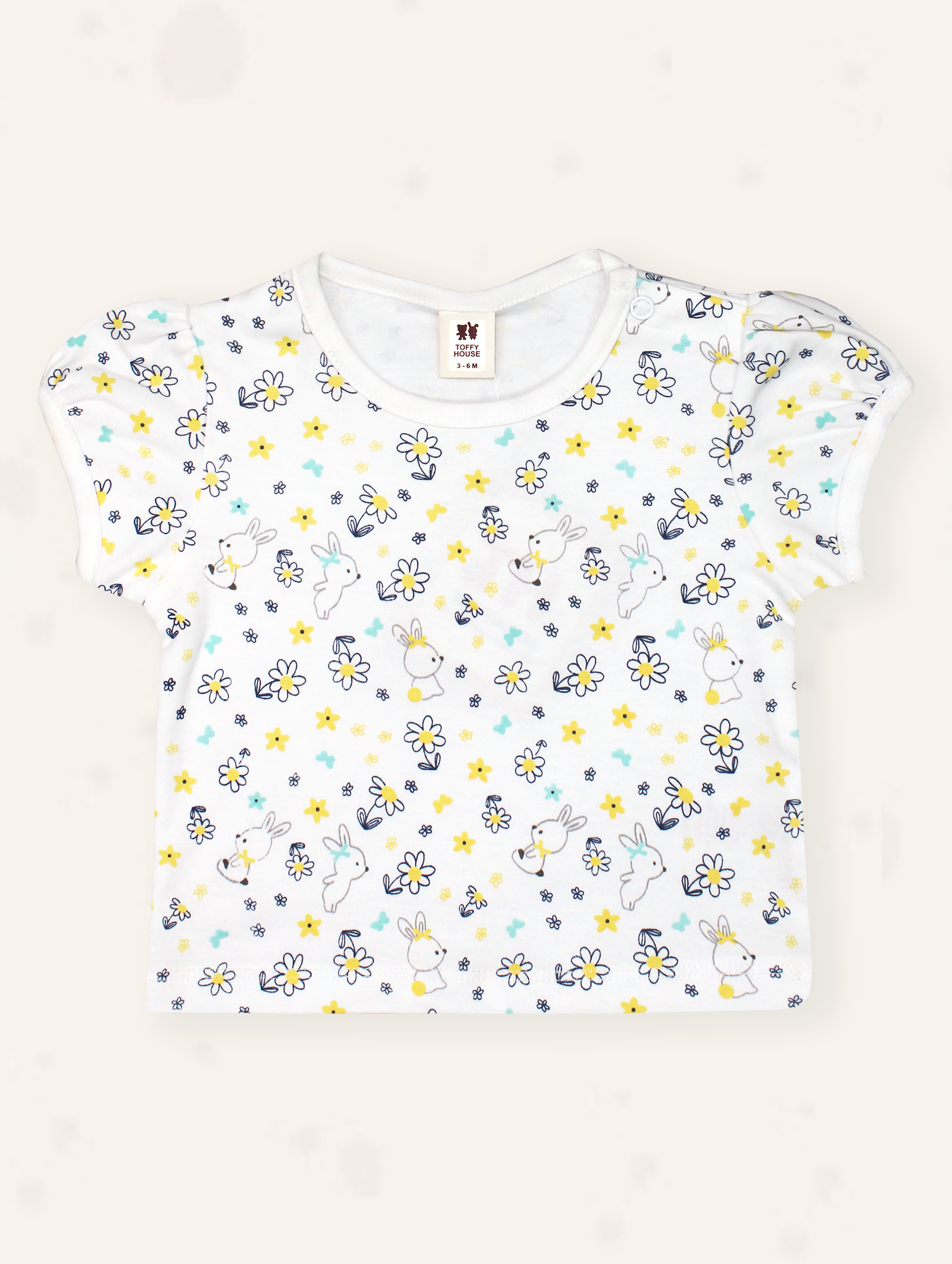 Bunny Blooms Baby Romper
