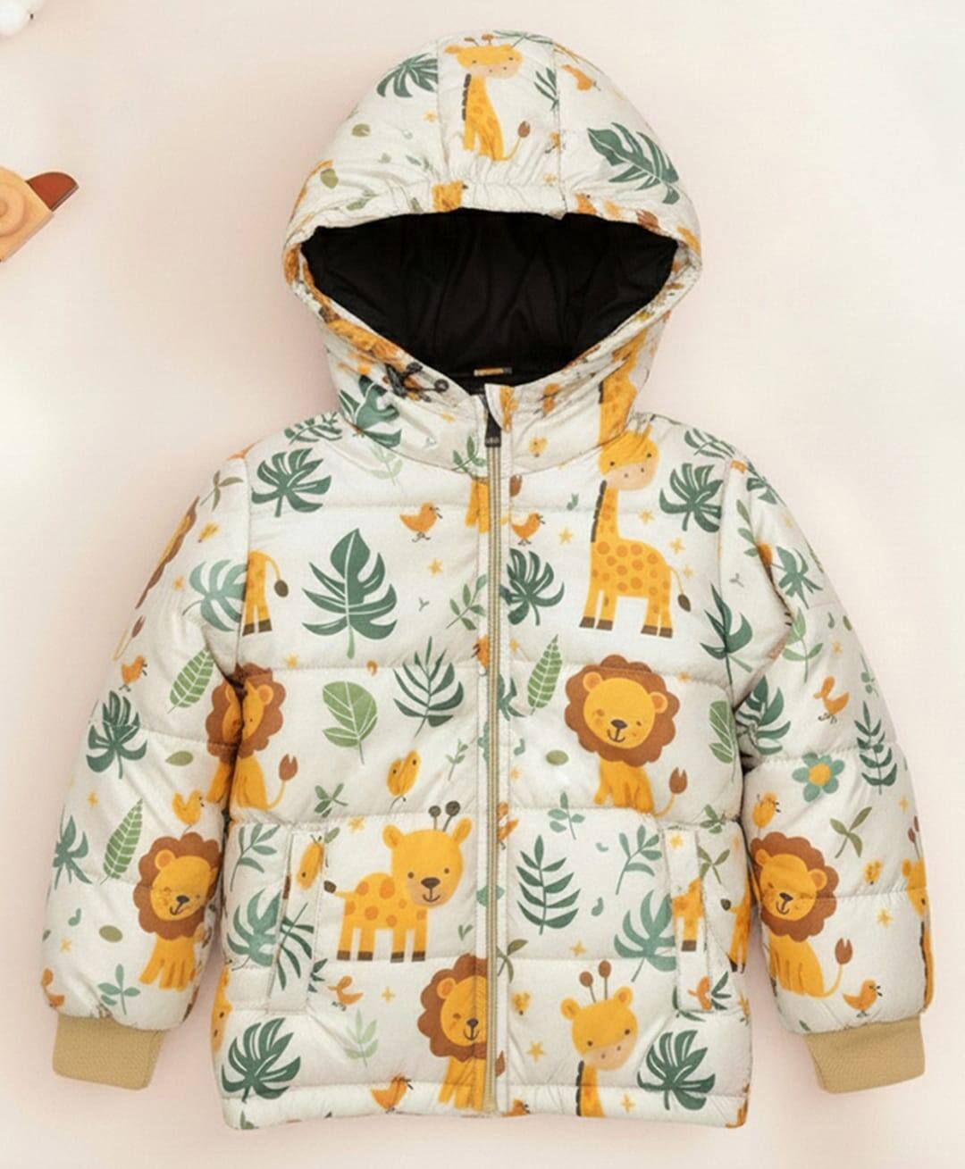 Cute Kids Safari Puffer Jacket