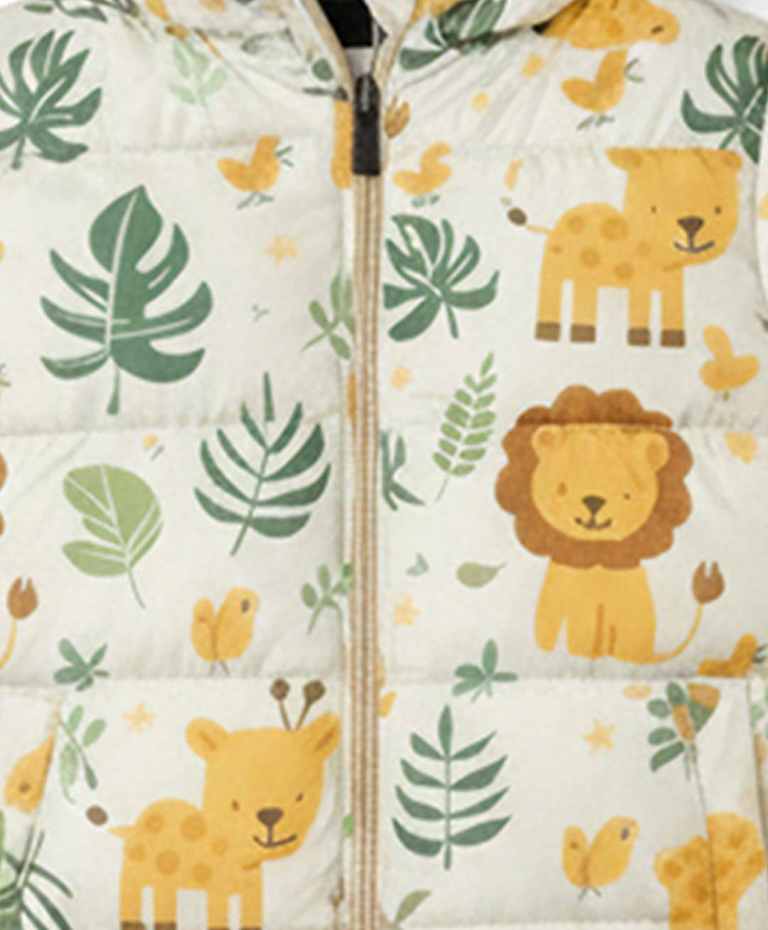 Cute Kids Safari Puffer Jacket