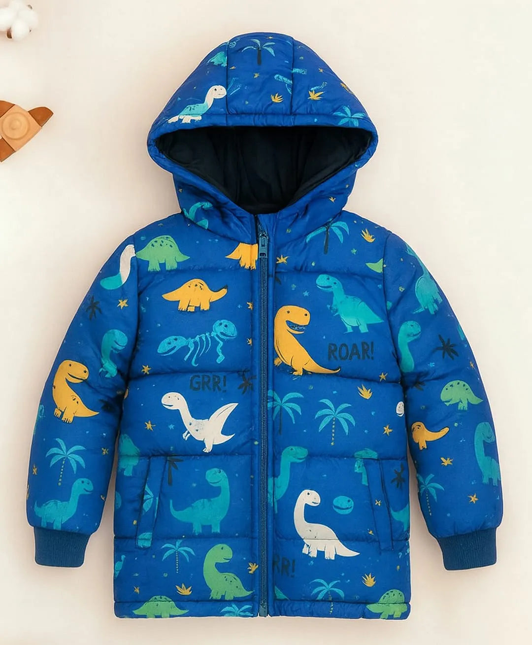 Boys Dinosaur Puffer Jacket