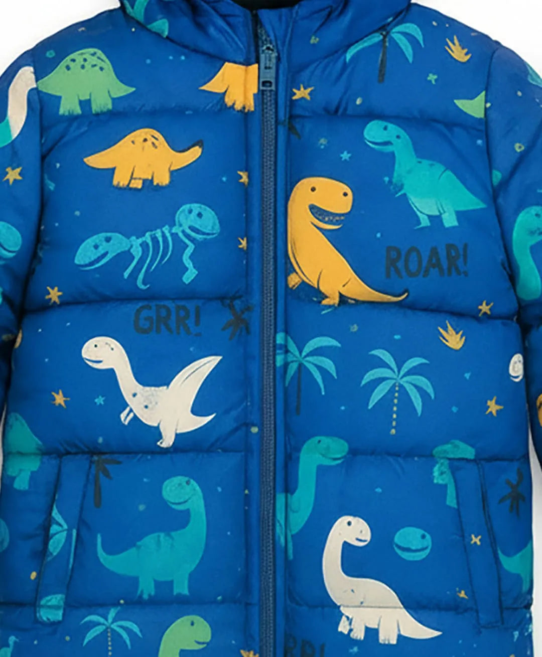 Boys Dinosaur Puffer Jacket