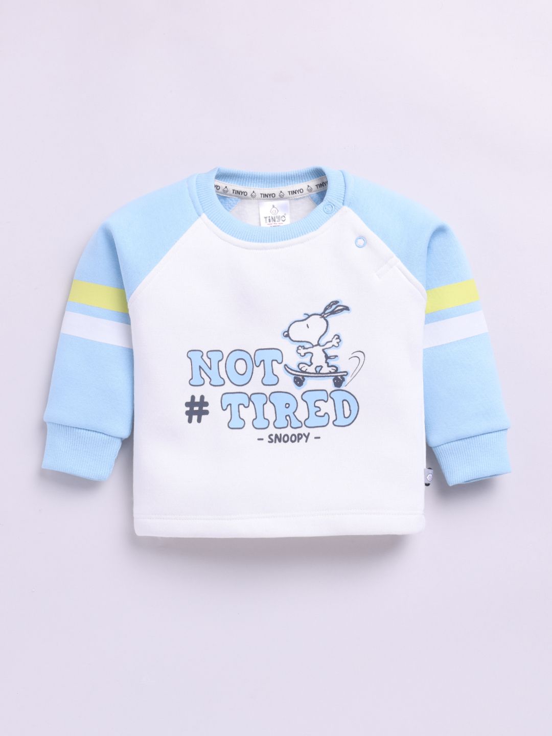 Snoopy “Not Tired” Baby Fleece Set