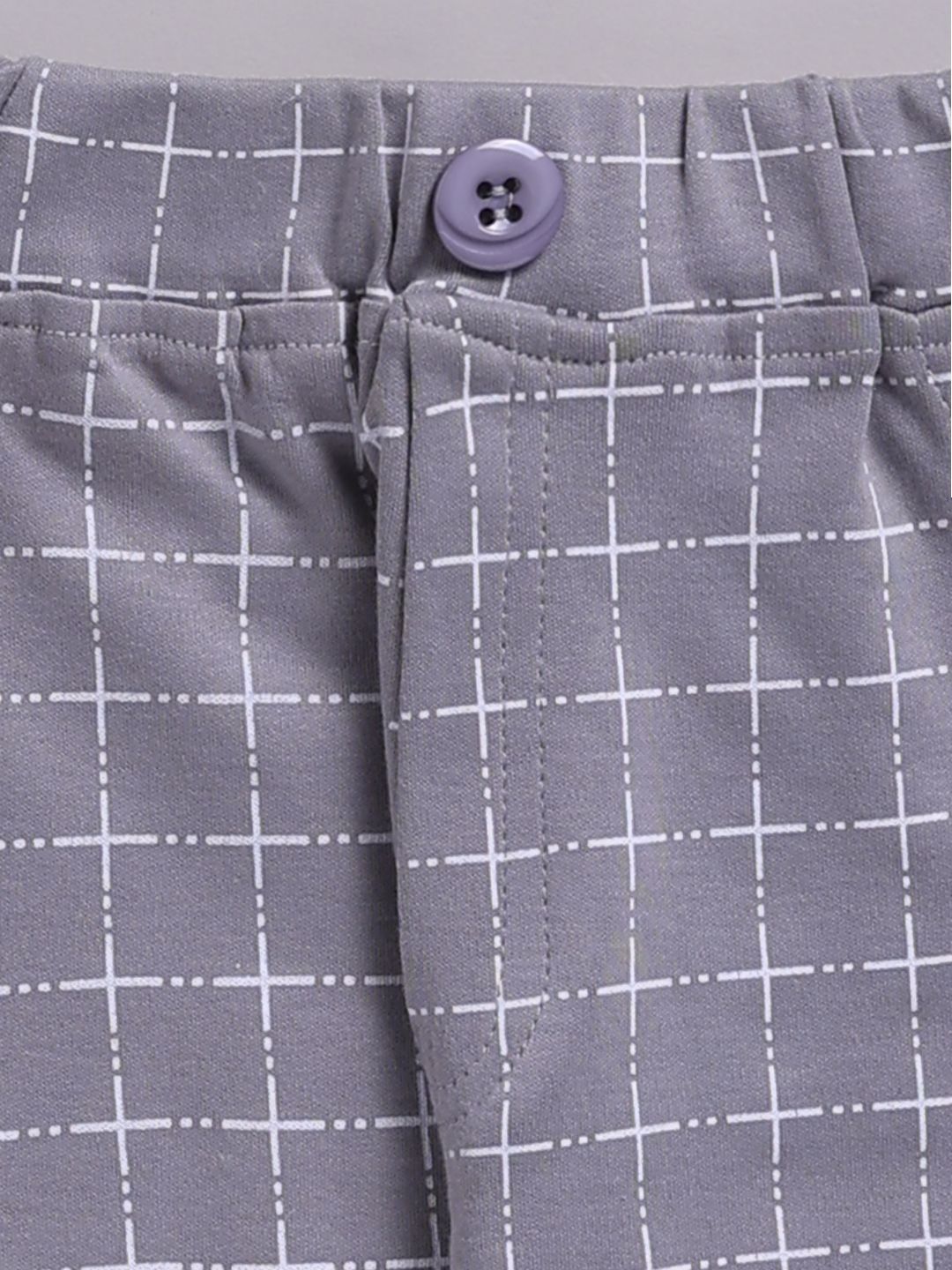 Premium Baby Grey Check Suit Set
