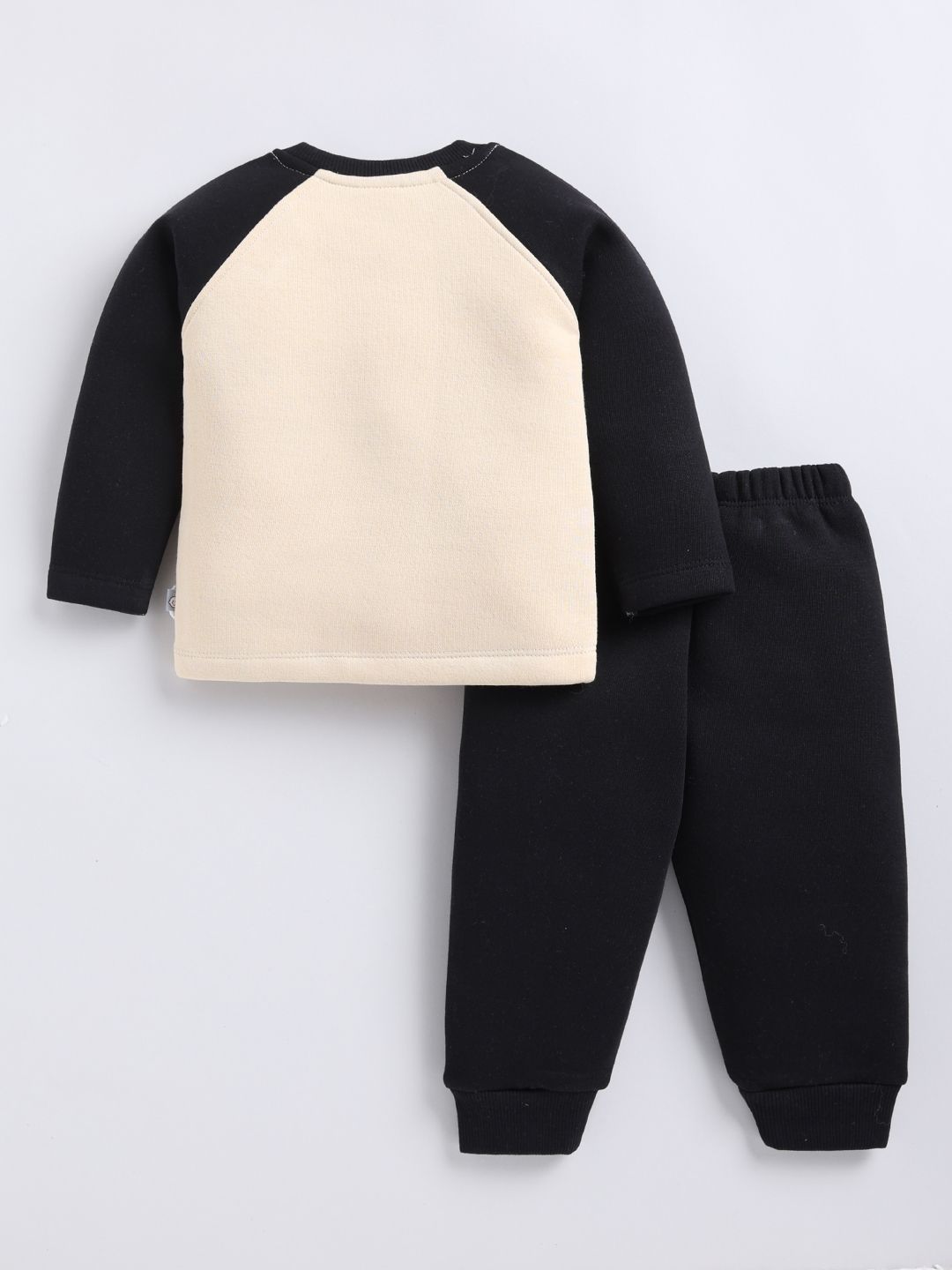 Cool Little Bro Baby Tracksuit Set – Black & Beige