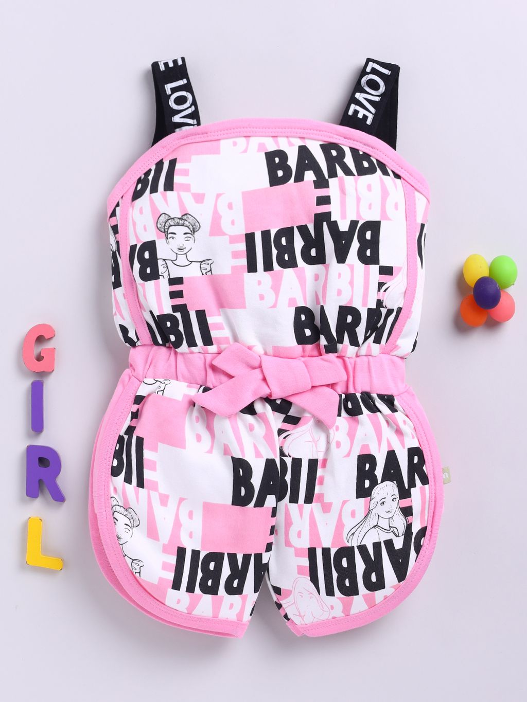 Trendy Pink Baby Girl Romper