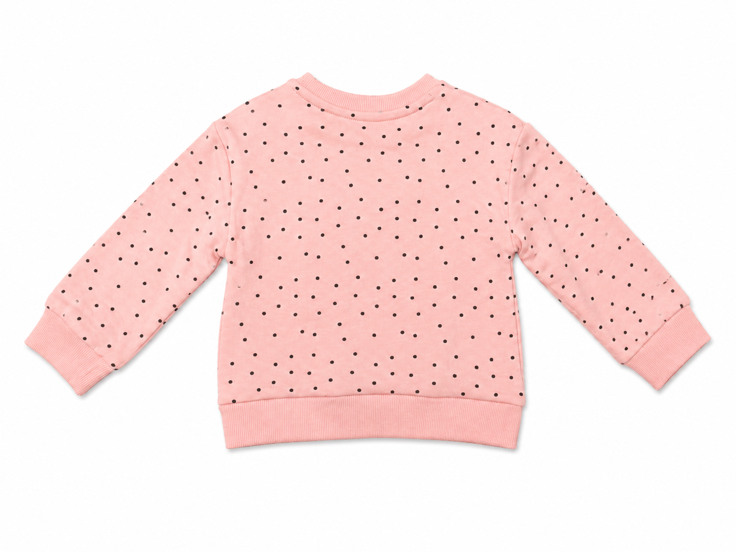 Mothercare Girls Cat Appliqué Sweatshirt – Pink