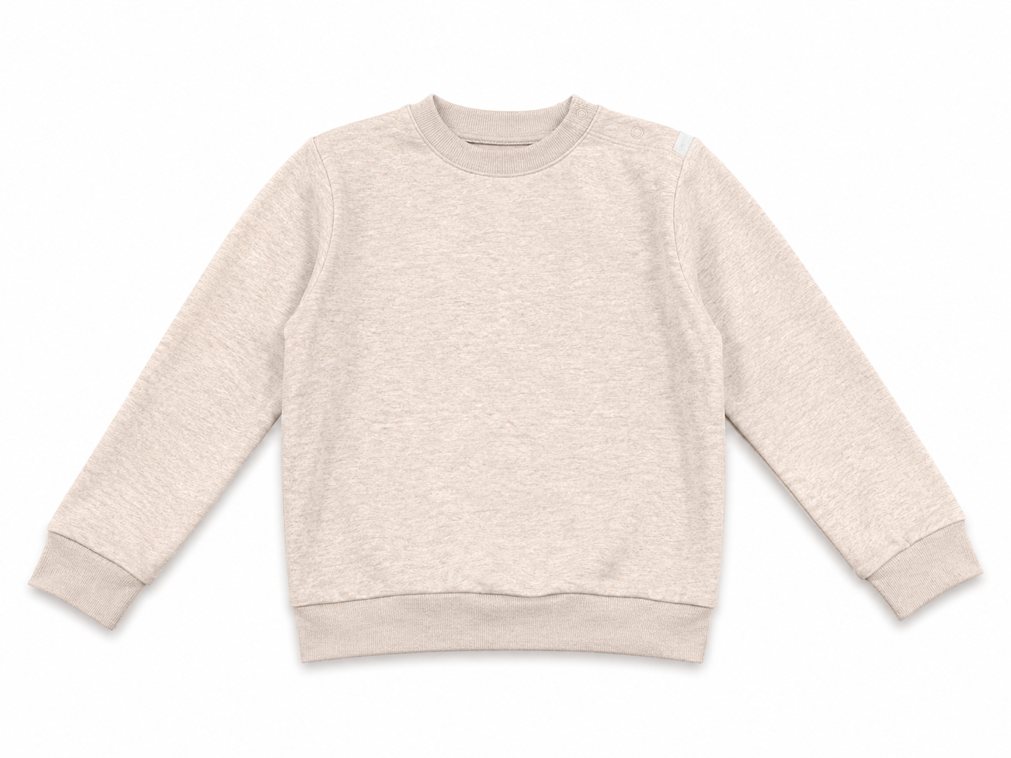 Mothercare Girls Embroidered Frill Sweatshirt – Oatmeal Beige