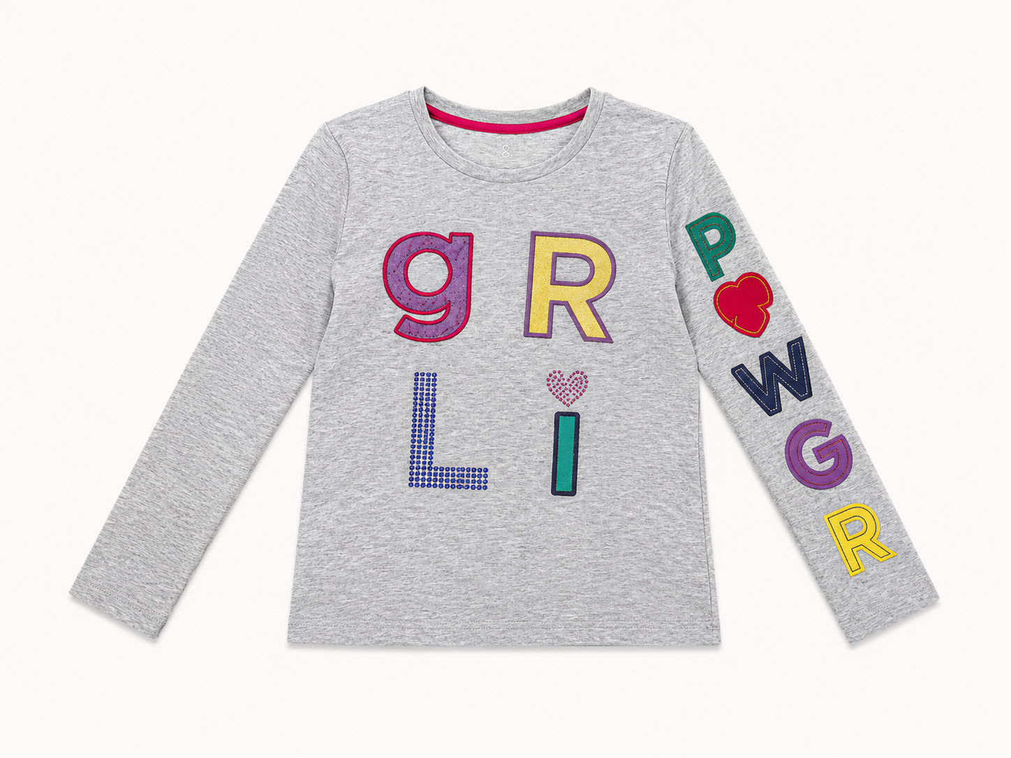 Mothercare 3-Pack Girls Long Sleeve Cotton Tops