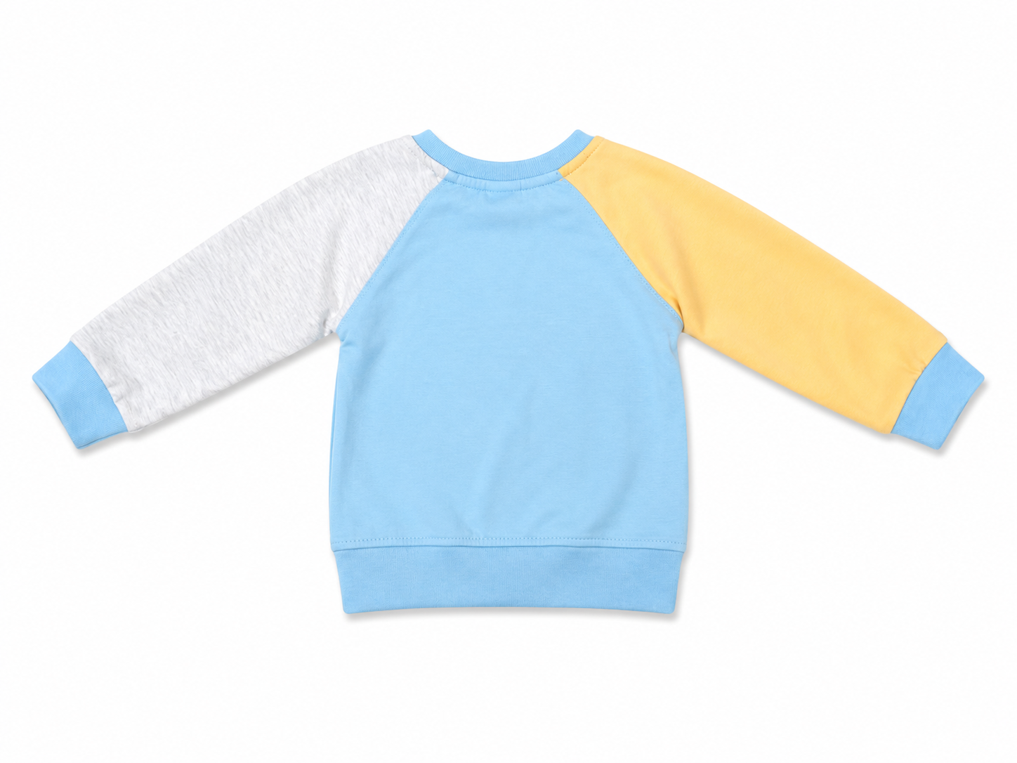 Blue Little Shy Baby Sweatshirt & Denim Cargo Pants Set