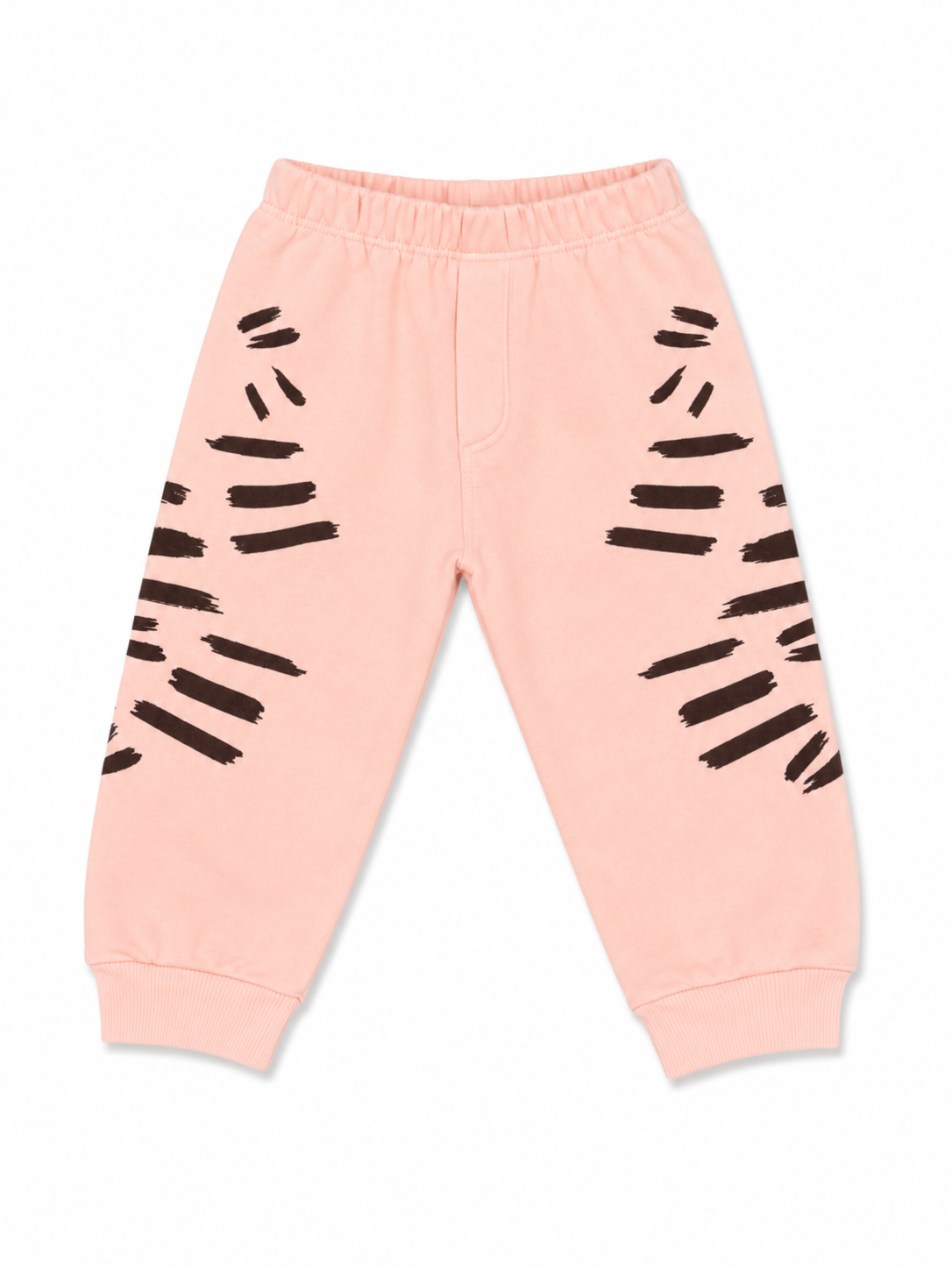 Peach Tiger Baby Sweatshirt & Jogger Set