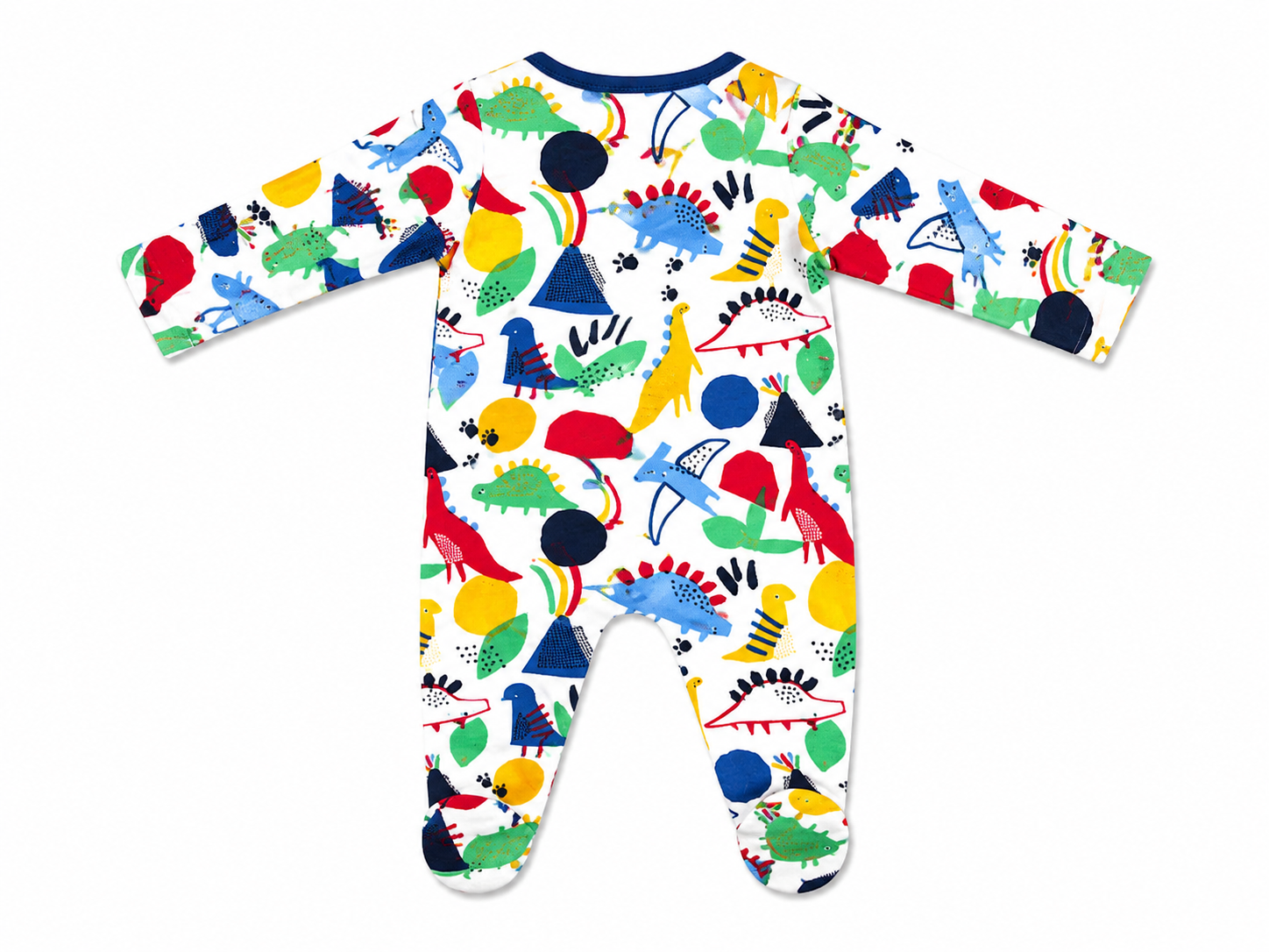 Mothercare 3-Pack Baby Boys Dinosaur Cotton Sleepsuits – Multi