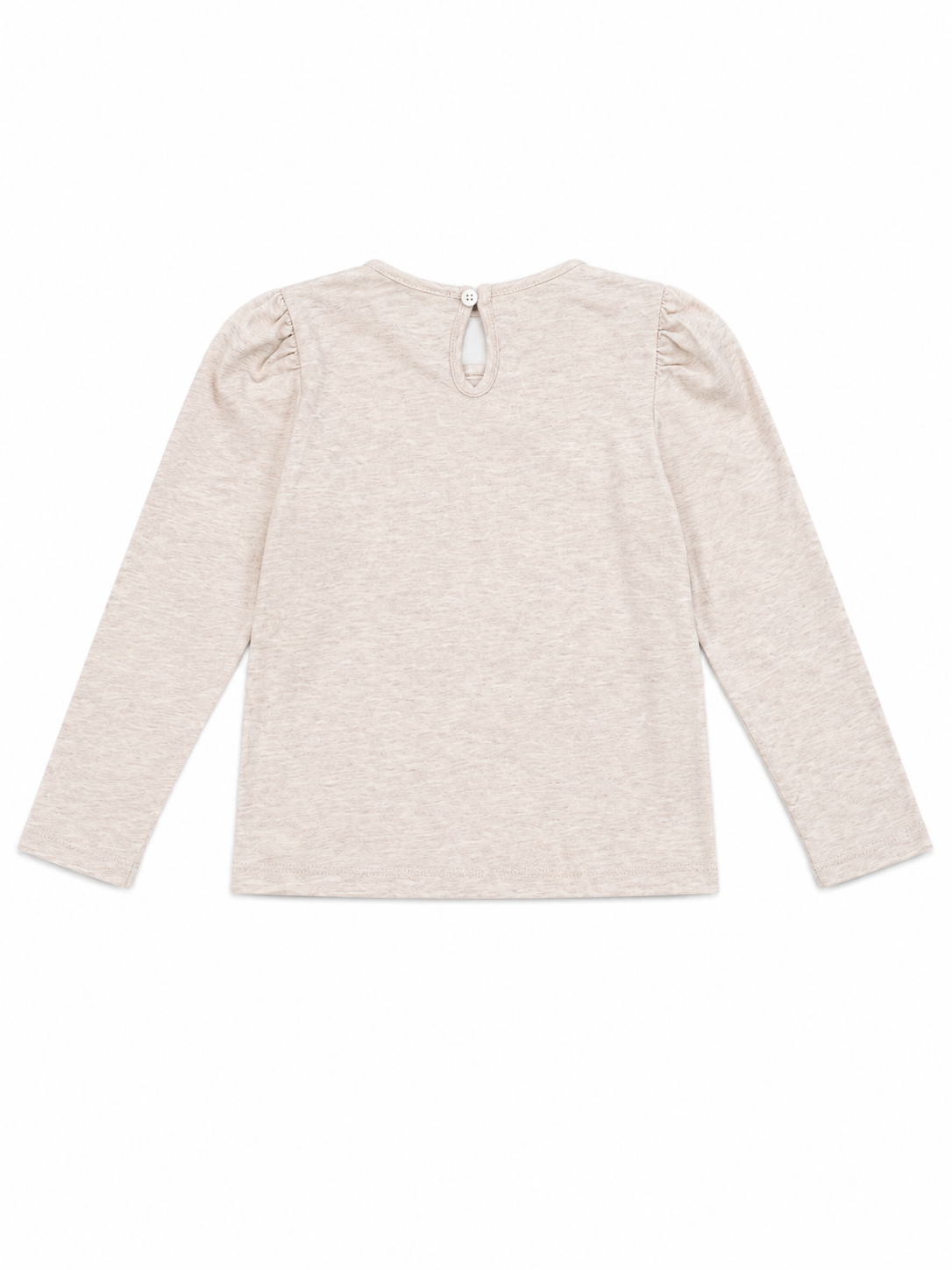 Mothercare Girls Sparkle Horse Long Sleeve Top – Oatmeal Marl