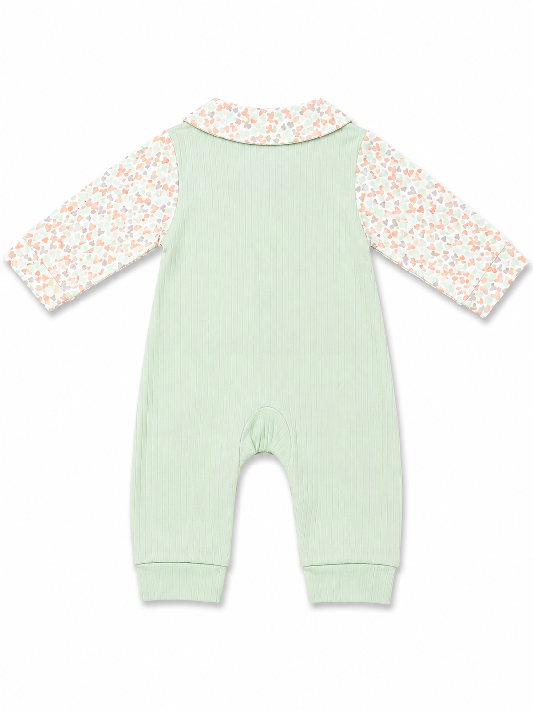 Mint Ribbed Little One Baby Romper