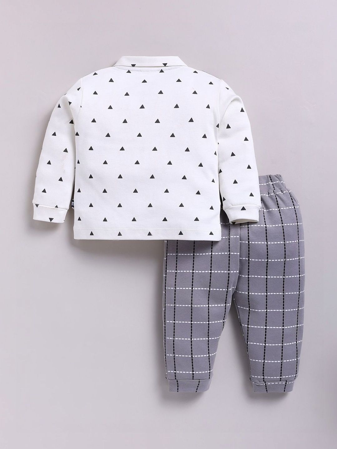 Baby Grey Check Formal Suit Set