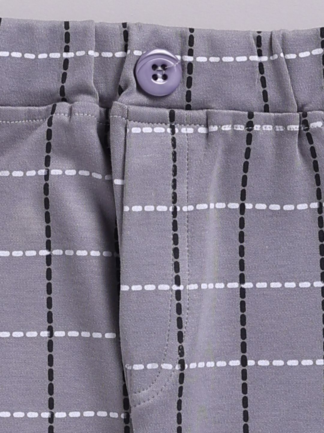 Baby Grey Check Formal Suit Set